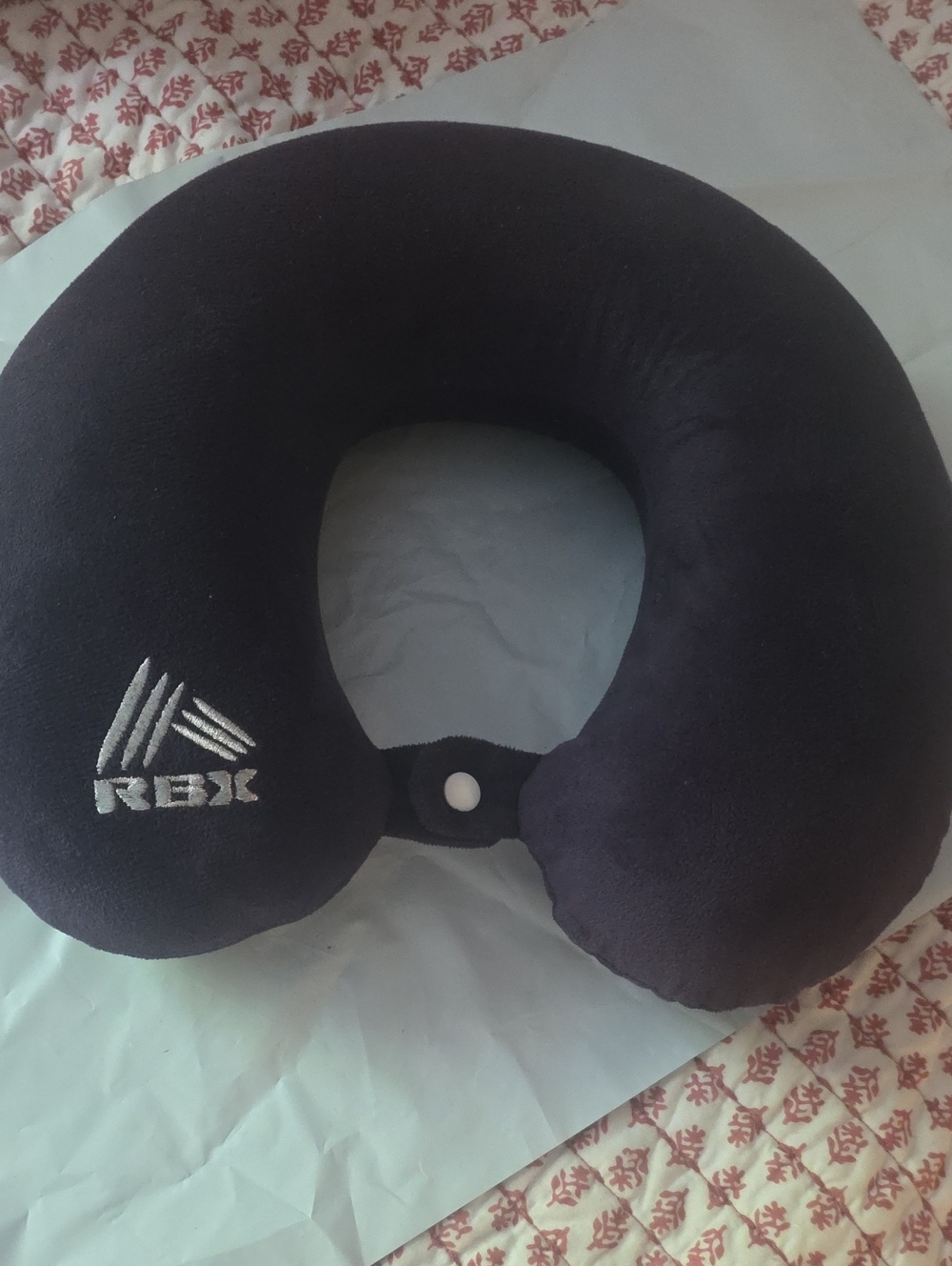 Black Memory Foam Travel Neck Pillow